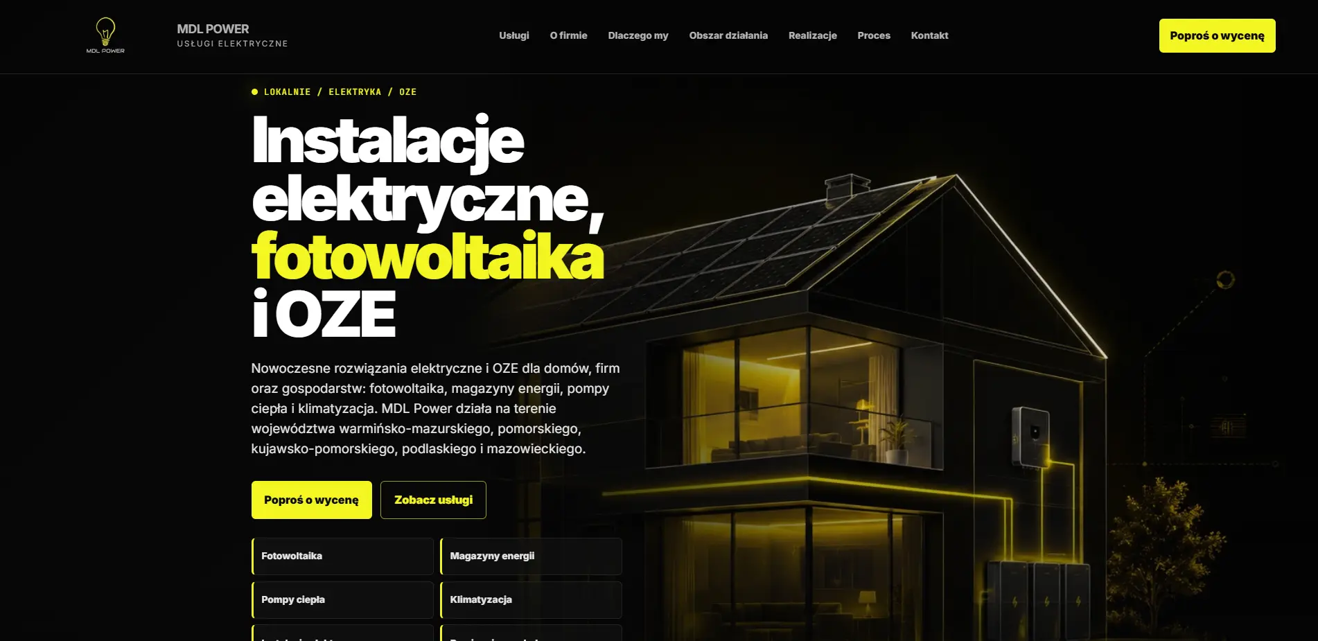 Podgląd strony MDL Power